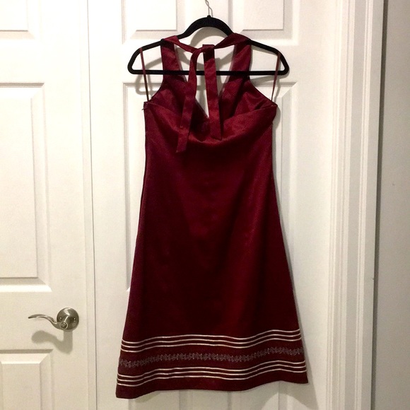 RW&CO Satin Dress Red Sz 6 - Picture 2 of 11